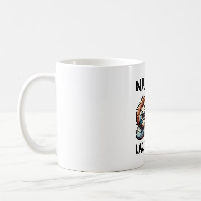 Chill Sloth Namaste Lazy Vibes Coffee Mug (Left)