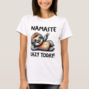 Chill Sloth Namaste Lazy Vibes T-Shirt