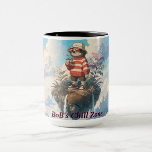 Chill Sloth Retro Tropical Island Vacation Vibes Mug