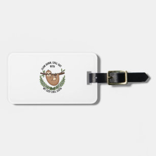 Chill Sloth, USA Animal Luggage Tag
