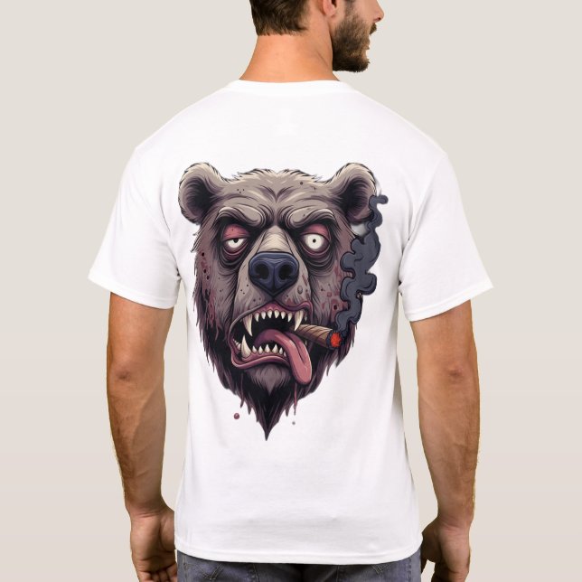 Chill Smokey Bear Vibes  T-Shirt (Back)