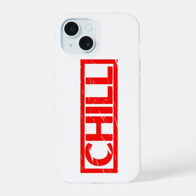 Chill Stamp iPhone 15 Case (Back)