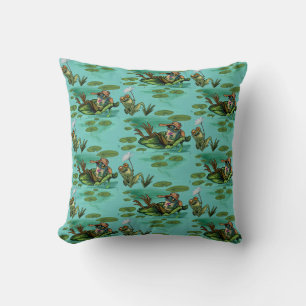 Chill Summer Frogs Cushion