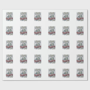 Chill The Fourth Out Alligator Patriotic Shirt Des Wrapping Paper