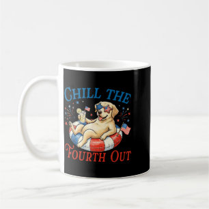Chill The Fourth Out Cute Labrador Retriever 4th Coffee Mug