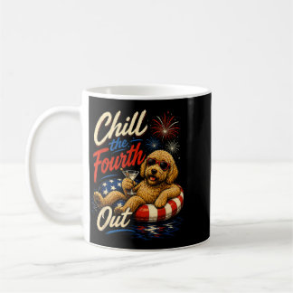 Chill The Fourth Out Funny Goldendoodle Dog Lover Coffee Mug