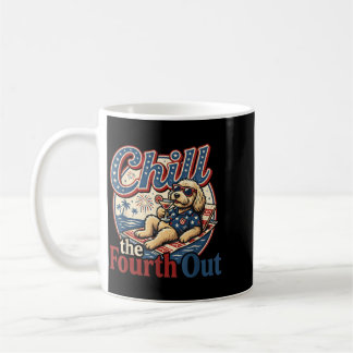 Chill The Fourth Out Funny Goldendoodle Dog Lover Coffee Mug