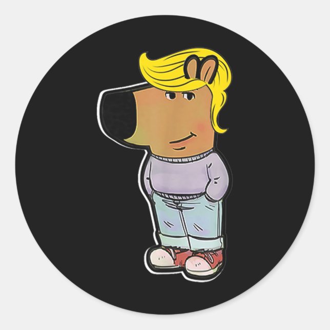 Chill Trump Meme Funny Chill Guys Meme  Classic Round Sticker (Front)