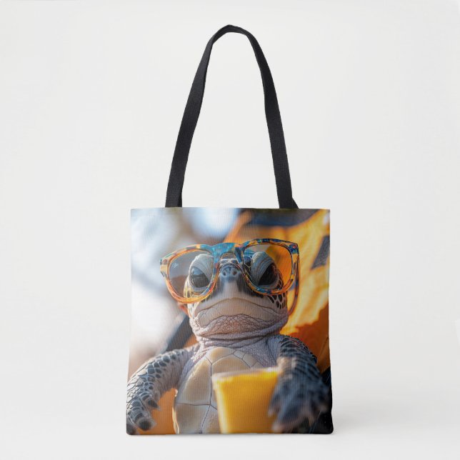 chill turtle tote bag (Front)