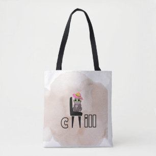 Chill Vibes Monkey Funny Relaxing Cartoon Design Tote Bag