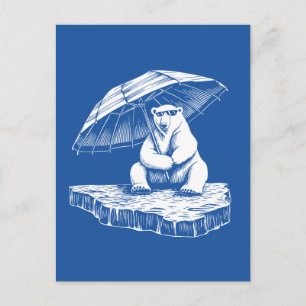 Chill Vibes of a Polar Bear  Postcard