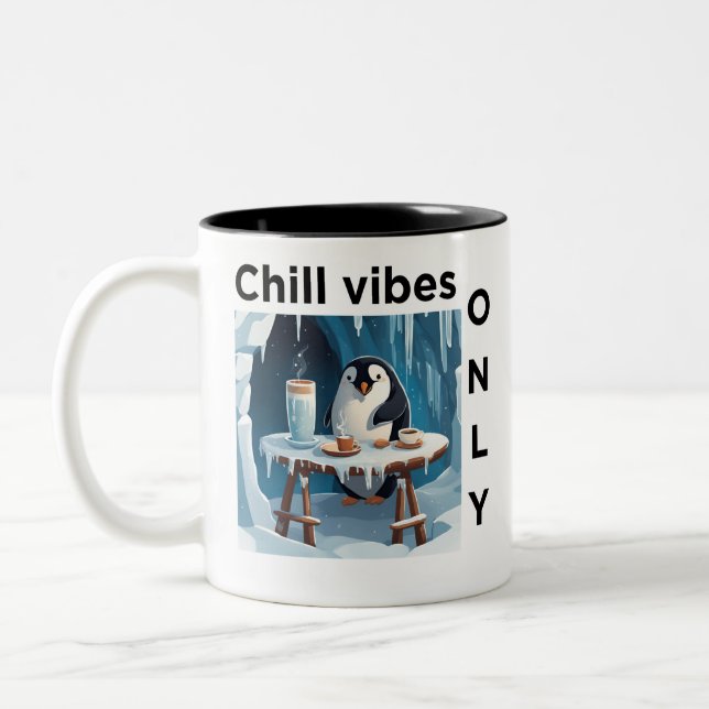 Chill vibes only coffee mug (Left)