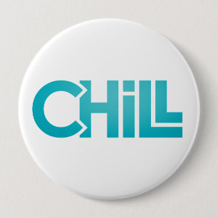 Chill Zen Minimalist Graphic Tee Meditation Yoga 10 Cm Round Badge