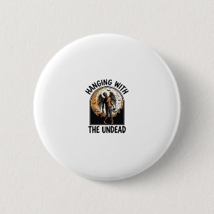 Chill Zombie Shirt Vintage Halloween Graphic_1 6 Cm Round Badge
