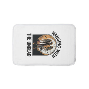 Chill Zombie Shirt Vintage Halloween Graphic_1 Bath Mat