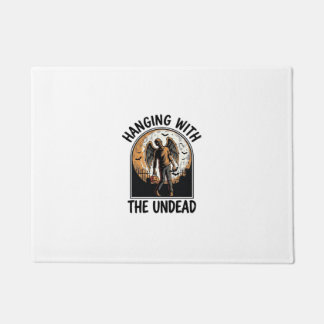 Chill Zombie Shirt Vintage Halloween Graphic_1 Doormat