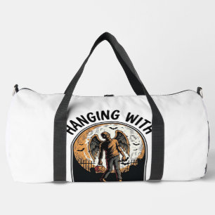 Chill Zombie Shirt Vintage Halloween Graphic_1 Duffle Bag