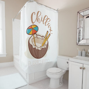 Chillax - Puerto Rico Shower Curtain