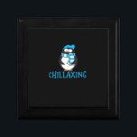 Chillaxing Cute Penguin Christmas Zoo Gift  Gift Box<br><div class="desc">Chillaxing Cute Penguin Christmas Zoo Gift</div>