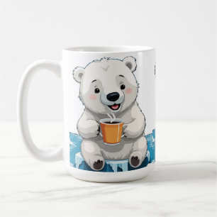 Chilled Beverage Break of Cool Polar Bear Coffee Mug
