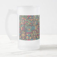 Chilled Blue "Ancestral Paradigm" Frosted Glass Mu