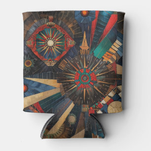Chilled Cyan "Ancient Indigenous Chronicles" Soda Can Cooler
