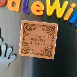 Chilled Receptacle Of Delights Patterned Border Magnet