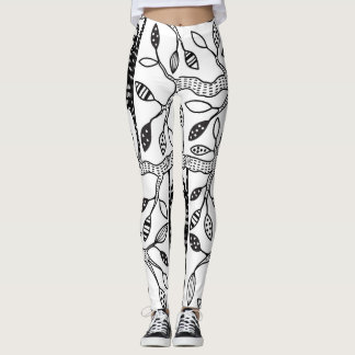 Chilled Sloths: Cute Animal Pattern. Leggings