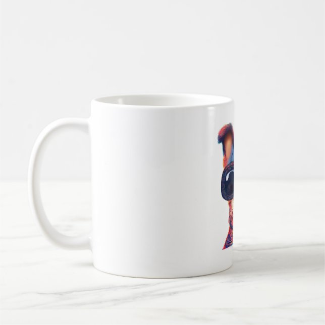 Chillhuahua Bohemian Style Chihuaha With Sunglasse Coffee Mug (Left)