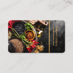 chilli and spices restaurant business card