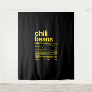 Chilli Beans Nutrition Facts Funny Thanksgiving Ch Tapestry