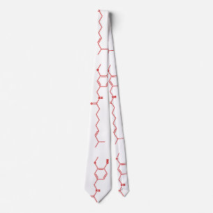 Chilli Capsaicin Molecular Chemical Formula Tie