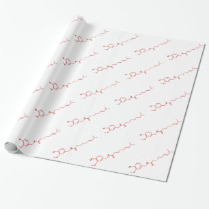 Chilli Capsaicin Molecular Chemical Formula Wrapping Paper