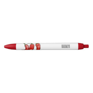 Chilli cartoon illustration black ink pen