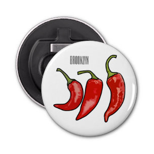Chilli cartoon illustration bottle opener