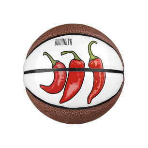 Chilli cartoon illustration  mini basketball