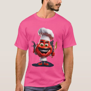 Chilli Chef Cook Kawaii Chilli Hot Pepper Spicy Fo T-Shirt