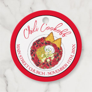 Chilli Chilli Soup Cookoff Competition Supper Food Favour Tags