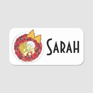 Chilli Chilli Soup Cookoff Tortilla Chips Food Name Tag
