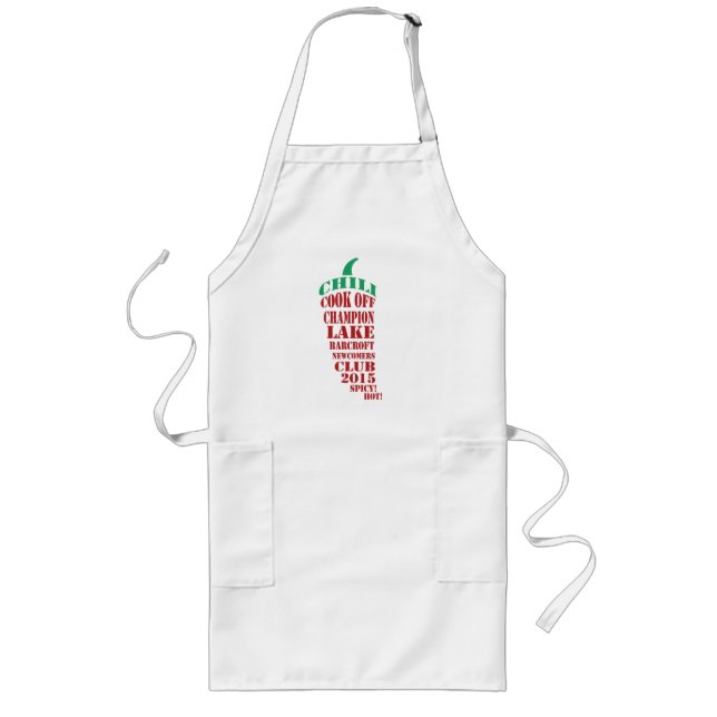 Chilli Cook Off Competition Long Apron (Front)