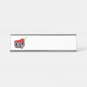 Chilli Cook-Off Desk Name Plate