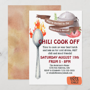 Chilli Cook Off Invitation
