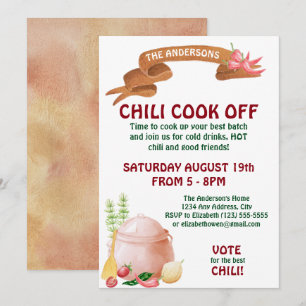 Chilli Cook Off Invitation
