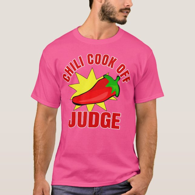 Chilli Cook Off Judge Shirt With Hot Pepper (Front)