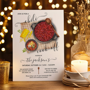 Chilli Cook Off Party Invitation