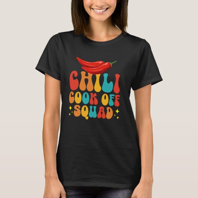 Chilli Cook Off Squad Fun Spice Lovers Competition T-Shirt (Front)