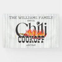 Chilli Cookoff Cook Off Contest Rustic Family Part