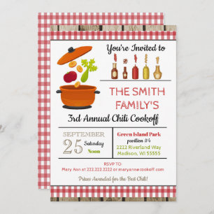 Chilli Cookoff Invitation