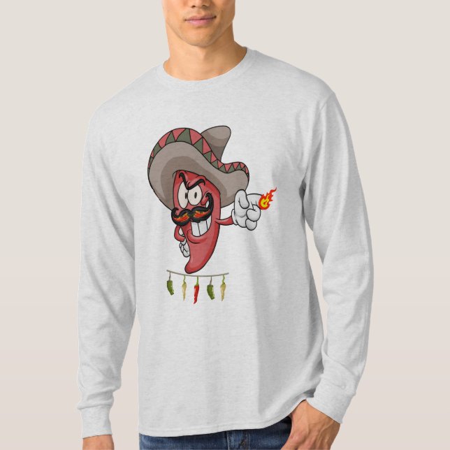 Chilli cookout Long Sleeved T-Shirt (Front)