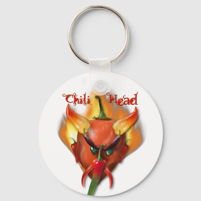 Chilli Head Devil Key Ring (Front)
